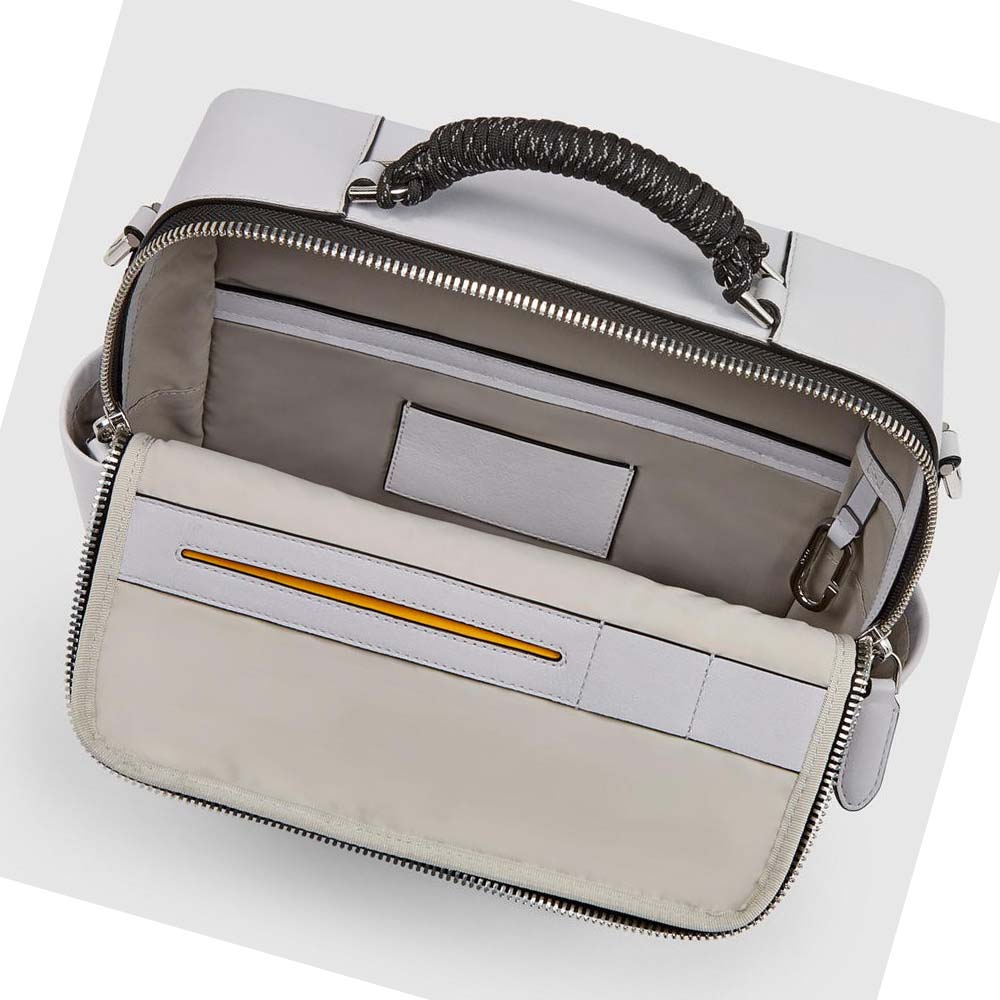 Men's Ecco CERAMIC TECH-BAG COMPACT Handbag White | USA 731PJJ